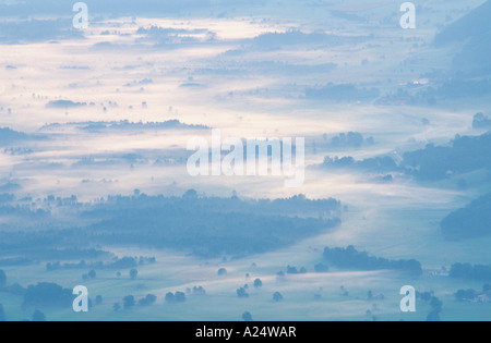 Blick von der Kampenwand ins Chiemgauer Alpen Europa Österreich Stockfoto