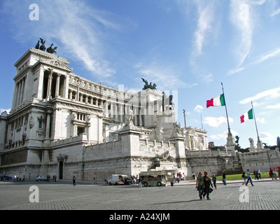 Nationales Denkmal für König Vittorio Emanuele II, Vittoriano oder Altare della Patria, Rom, Latium, Italien, Europa Stockfoto