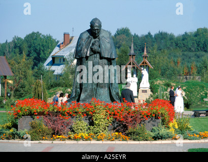 Denkmal für Papst Johannes Paul II in Polen Ludzmierz Heiligtum Stockfoto