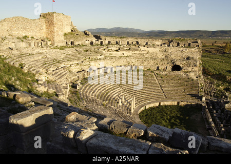 Theater in der antiken Stadt Milet, Türkei, Tuerkische Aegaeis, Milet Stockfoto