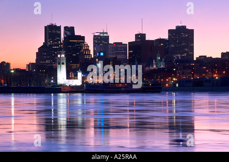 Tour de l ' Horloge, Quai de l ' Horloge, Vieux Port, Altstadt, Innenstadt, Montreal, Quebec, Kanada Stockfoto