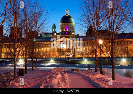 Bonsecours Markt, Bassin Bonsecours, Vieux Port, Old Montreal, Montreal, Quebec, Kanada Stockfoto