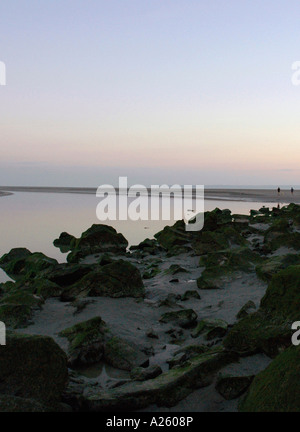 Blick Mont Saint Michel Mount San St S Michael Englisch Kanal La Manche Wunder Normandie Normandie Westfrankreich Nordeuropa Stockfoto