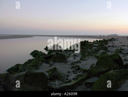 Blick Mont Saint Michel Mount San St S Michael Englisch Kanal La Manche Wunder Normandie Normandie Westfrankreich Nordeuropa Stockfoto