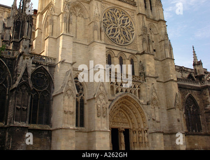 Charakteristischen Blick auf die Kathedrale St. Saint Andre Bordeaux Aquitaine Südwest-Frankreich Europa Stockfoto
