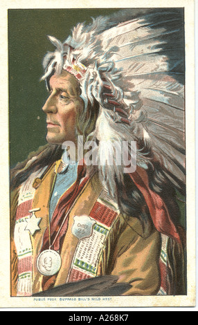 Buffalo Bills Wild West Show Souvenir 1904 Stockfoto