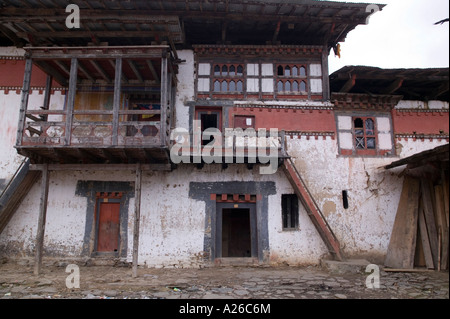 Gangtey Bompa Kloster in Bhutan Stockfoto