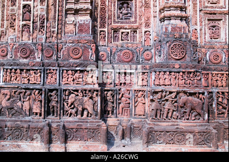 Gut erhaltene Kantanagar Tempel in der Nähe von Dinajpur im nördlichen Bangladesh Stockfoto