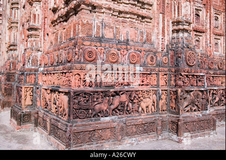 Gut erhaltene Kantanagar Tempel in der Nähe von Dinajpur im nördlichen Bangladesh Stockfoto