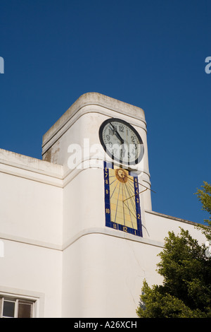 Uhrturm, Fontilles Sanatorium, Vall de Laguar, Spanien Stockfoto