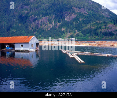 Bauholz Industrie auf Vancouver Island, British Columbia, Kanada. Foto: Willy Matheisl Stockfoto