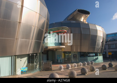 Ehemalige National Centre for Popular Music Sheffield gefördert durch die National Lottery Fund gebaut 1998 von Branson Coates Stockfoto