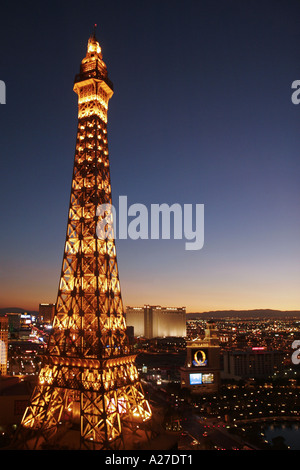 Eiffel Tower Paris Hotel und Casino Las Vegas Nevada USA Stockfoto
