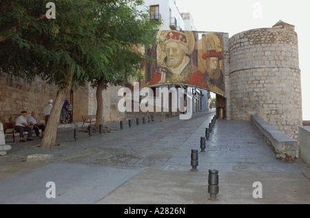 Peñiscola Castellón Comunitat Comunidad Valenciana Costa del Azahar España Spanien spanische Iberia iberischen Halbinsel Europa Stockfoto