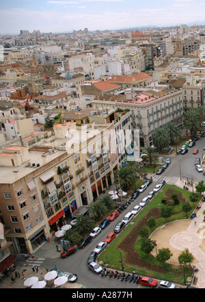 Panorama Valencia auf Miguelete Micalet Comunitat Comunidad Valenciana Costa del Azahar España Spanien spanische Iberia Europa Stockfoto