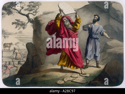 Moses Gebote Stockfoto