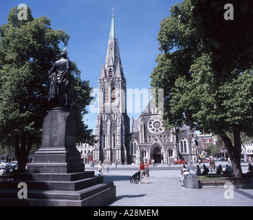 Christ Church Cathedral, Cathedral Square, Christchurch, Canterbury Region, Neuseeland Stockfoto