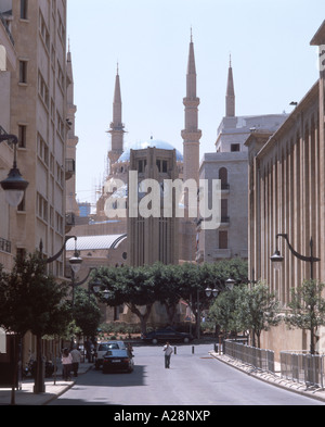 Al-Kabir-Moschee, Parliament Square, Beirut, Beyrouth Governorate, der Libanesischen Republik Stockfoto