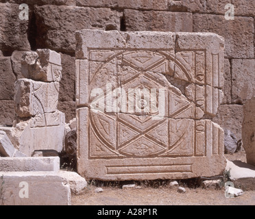 Alte Stiche, Tempel des Bacchus, Baalbeck, Bekaa-Tal, der Libanesischen Republik Stockfoto