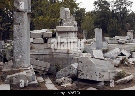 Ruinen in den alten Sommerpalast in Peking Stockfoto