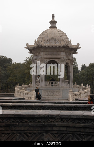 Mitte des Irrgartens im alten Sommerpalast in Peking Stockfoto