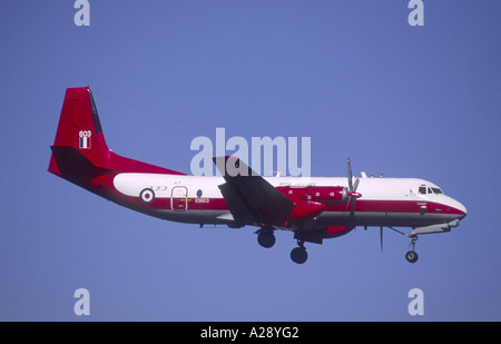 HS-Andover E3 Flugplatz elektronische Kalibrierung bei RAF Lossiemouth, Moray beteiligt. Grampian. Schottland.   GAV 2186-207 Stockfoto