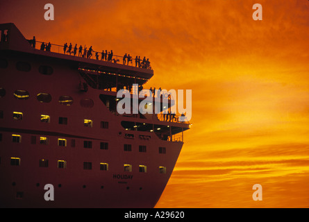 Kreuzfahrtschiff, Miami, Florida, USA Stockfoto