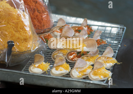 Bangkok schwimmenden Markt, Damnern saduak Stockfoto