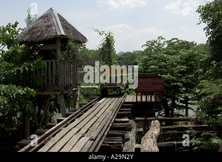 alten Bahnhof in der Nähe der Brücke am River kwai Stockfoto