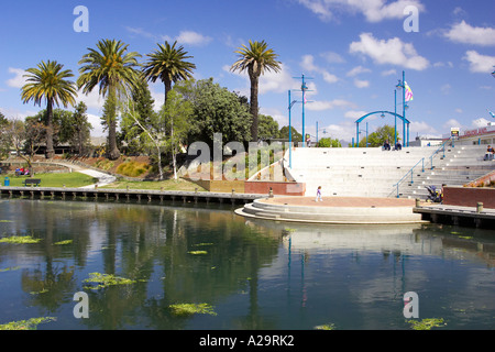 Riverside Park Taylor River Blenheim, Marlborough Südinsel Neuseeland Stockfoto