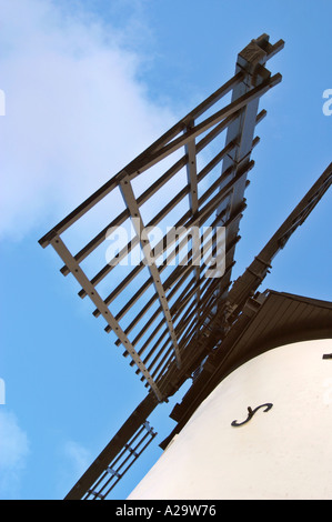 Windmühle auf der Strandpromenade. Lytham, Lancashire, Vereinigtes Königreich. Stockfoto