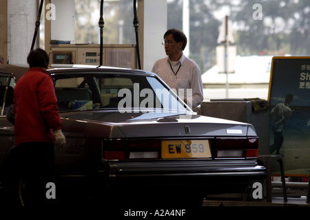 Tanken Sie in Hong Kong, SAR Stockfoto