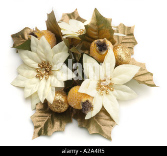 Esstisch Kleid Dressing Kranz Weihnachten dekorieren Dekoration Display grün Winter Yule Yuletide handgemachte Evergreen Weihnachten Blatt Stockfoto