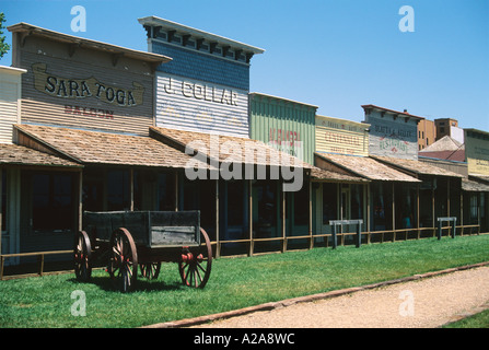 Front Street in Dodge City, Kansas. Stockfoto