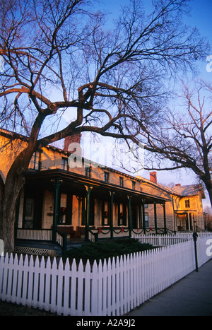 Custer-Haus in Fort Riley, Kansas, soll verfolgt werden. Stockfoto