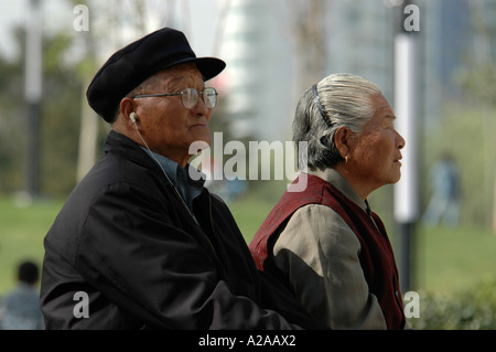 Chinesische Senioren Stockfoto