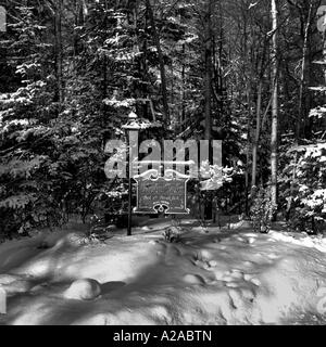 Sault Ste Marie im winter Stockfoto