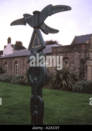 Die Tarka Trail-Radweg und Fußweg auf Barnstaple, North Devon Stockfoto