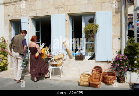 Coulon im Marais Poitevin, Frankreich Stockfoto