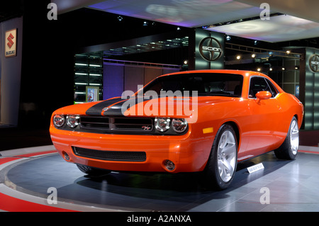 Dodge Challenger Concept Car auf der North American International Auto Show 2006 in Detroit Michigan Stockfoto