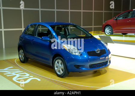 2007 Toyota Yaris bei den 2006 North American International Auto Show in Detroit Stockfoto