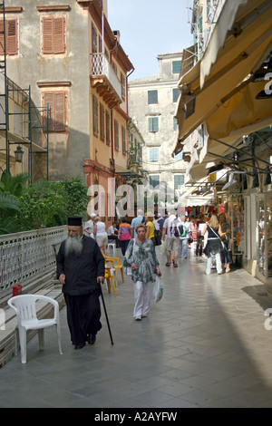 AGIOS SPIRIDONAS. ALTSTADT VON KORFU. CORFU. GRIECHISCHEN IONISCHEN INSEL. EUROPA Stockfoto