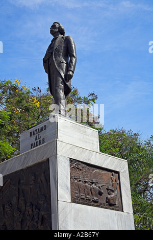 Carlos Manuel de Céspedes Monument, Parque Cespedes, Bayamo, Provinz Granma, Kuba Stockfoto