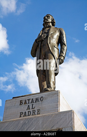 Carlos Manuel de Céspedes Monument, Parque Cespedes, Bayamo, Provinz Granma, Kuba Stockfoto