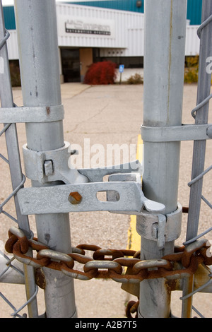 Geschlossenen Auto-Teile-Fabrik Stockfoto