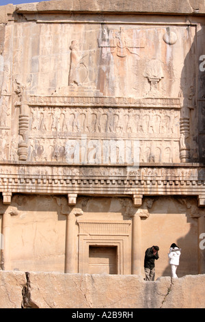 Das Grab von Artaxerxes III, Persepolis, Iran Stockfoto