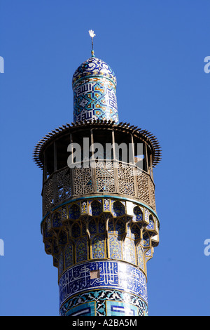 Detail der Imam-Moschee (auch genannt Shah Moschee) in Isfahan, Iran Stockfoto