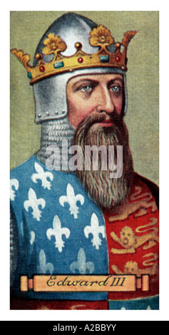 König Edward III. einer aus einer Gruppe von 50 EDITORIAL verwenden nur Stockfoto