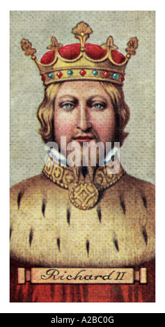 König Richard II. eine aus einer Reihe von 50 EDITORIAL verwenden nur Stockfoto