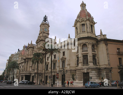 Plaza del Ayuntamiento Valencia Comunitat Comunidad Valenciana Costa del Azahar España Hispania Spanien iberischen Halbinsel Europa Stockfoto